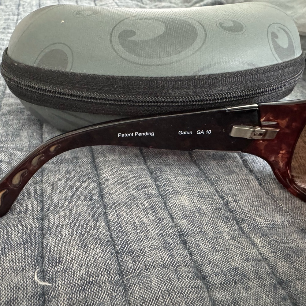 Costa Women's Dark Brown/Tortoiseshell Sunglasses Gatun style - Picture 2 of 4